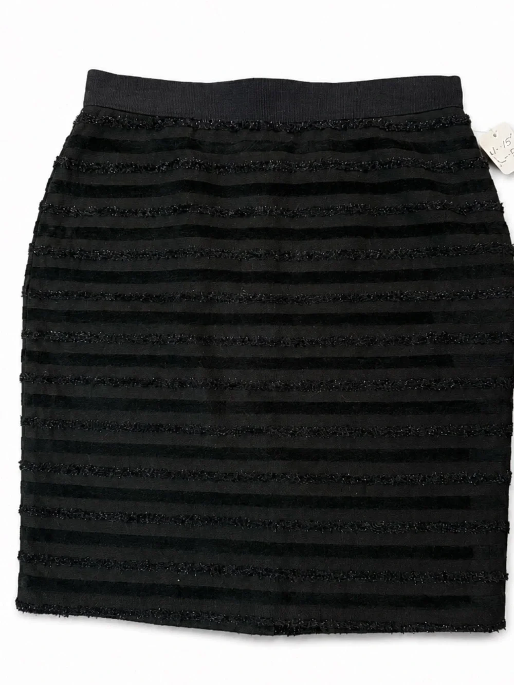 Ann Taylor Petites Textured Black Skirt Size 10